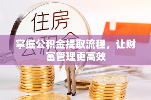 大城掌握公积金提取流程，让财富管理更高效
