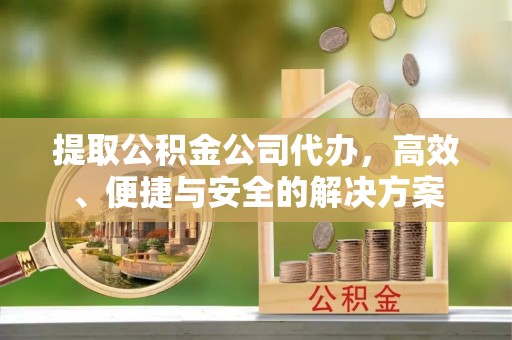 大城提取公积金公司代办，高效、便捷与安全的解决方案