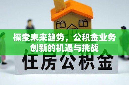 大城探索未来趋势，公积金业务创新的机遇与挑战