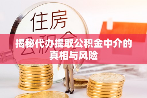 大城揭秘代办提取公积金中介的真相与风险