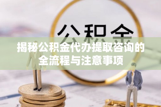 大城揭秘公积金代办提取咨询的全流程与注意事项