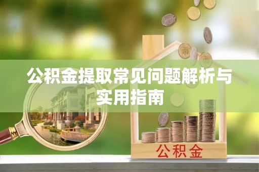 大城公积金提取常见问题解析与实用指南