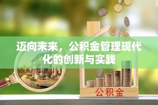 大城迈向未来，公积金管理现代化的创新与实践