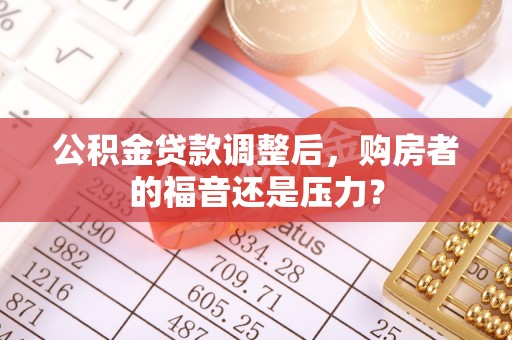 大城公积金贷款调整后，购房者的福音还是压力？