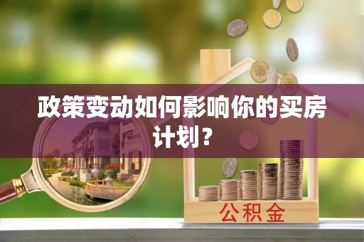 大城政策变动如何影响你的买房计划？