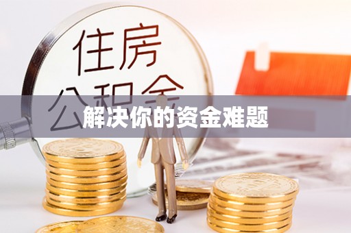 大城解决你的资金难题