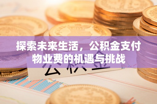 大城探索未来生活，公积金支付物业费的机遇与挑战