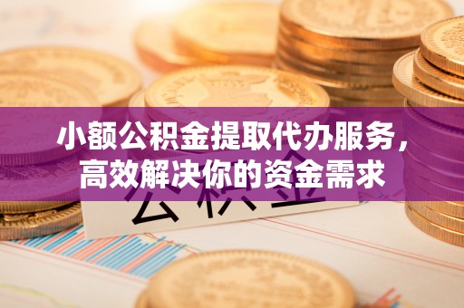 大城小额公积金提取代办服务，高效解决你的资金需求