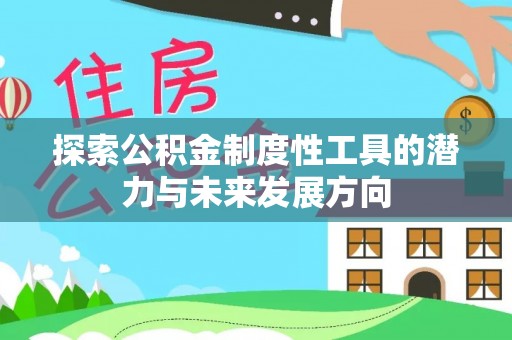大城探索公积金制度性工具的潜力与未来发展方向