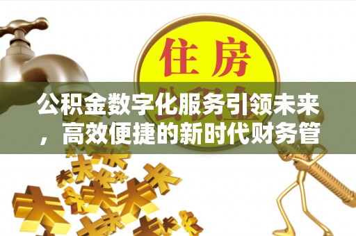 大城公积金数字化服务引领未来，高效便捷的新时代财务管理