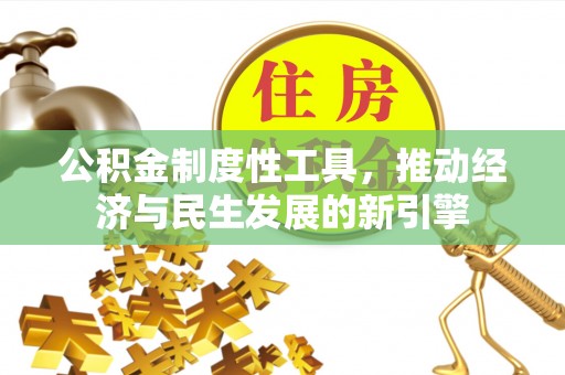大城公积金制度性工具，推动经济与民生发展的新引擎