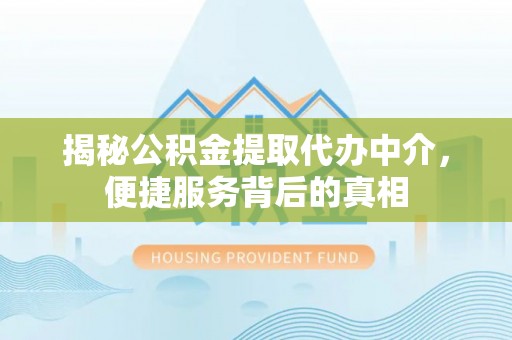 大城揭秘公积金提取代办中介，便捷服务背后的真相