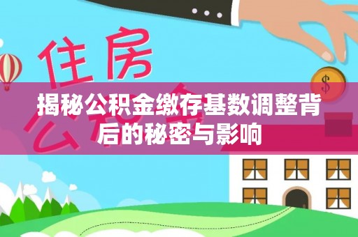 大城揭秘公积金缴存基数调整背后的秘密与影响