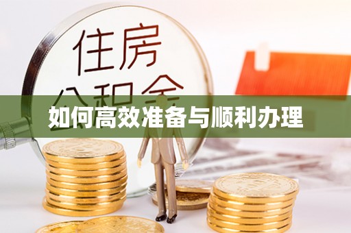 大城如何高效准备与顺利办理