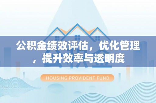 大城公积金绩效评估，优化管理，提升效率与透明度