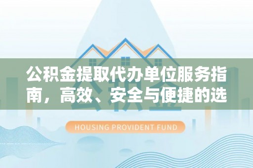 大城公积金提取代办单位服务指南，高效、安全与便捷的选择