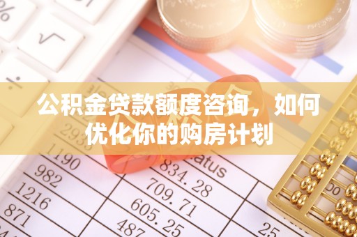 大城公积金贷款额度咨询，如何优化你的购房计划