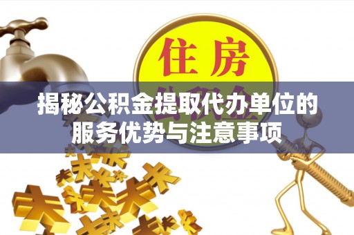 大城揭秘公积金提取代办单位的服务优势与注意事项