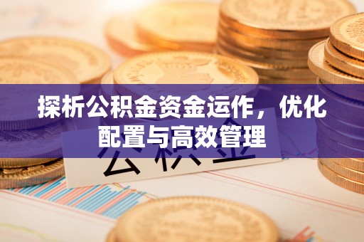 大城探析公积金资金运作，优化配置与高效管理