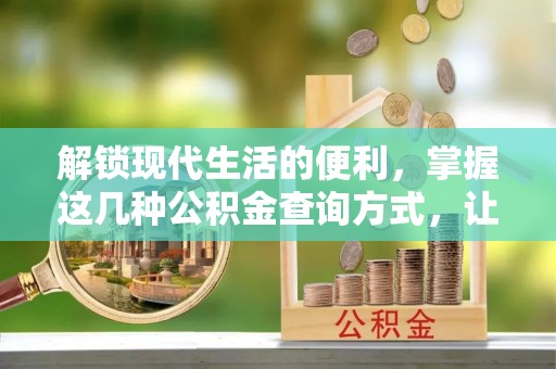 大城解锁现代生活的便利，掌握这几种公积金查询方式，让理财更轻松