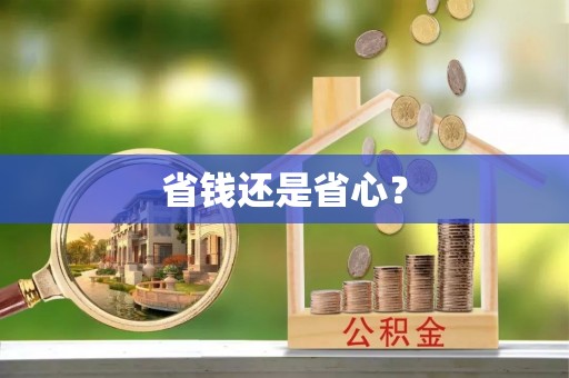 大城省钱还是省心？